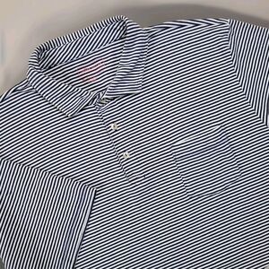 Peter Millar Black and White Striped Polo Shirt